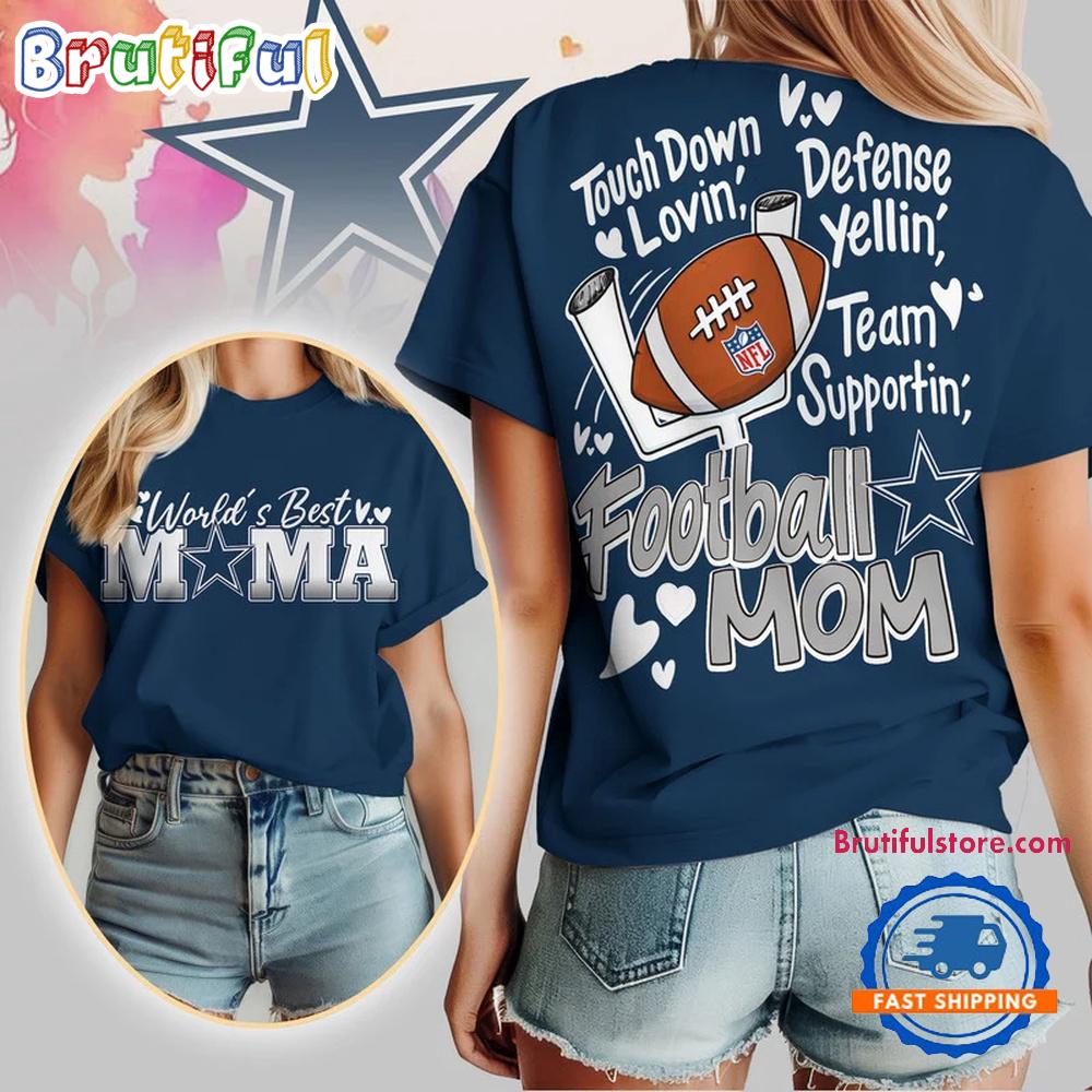 Dallas Cowboys 2026 NFL Mother Day Football Mama All Over Print T Shirt