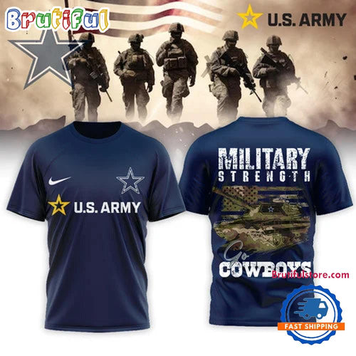 Dallas Cowboys 2026 NFL US Army Military Strength Limited 3D Shirt
