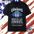 Dallas Cowboys 66th Anniversary 1960 2026 Signatures Football T Shirt