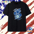 Dallas Cowboys and Seattle Mariners ripped logo T Shirt