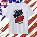 Dallas Cowboys and Wisconsin Badgers ripped skin logo T Shirt