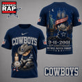 Dallas Cowboys NFL 9 11 25th Anniversary Never Forget Memorial 3D T Shirt, Football New Design Shirt