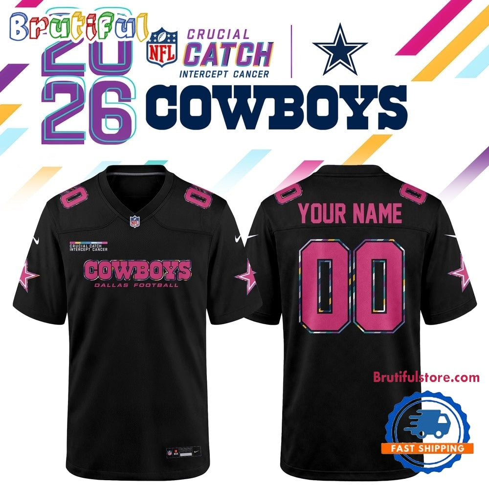 Dallas Cowboys NFL Crucial Catch 2026 Black Limited Edition Football Jersey