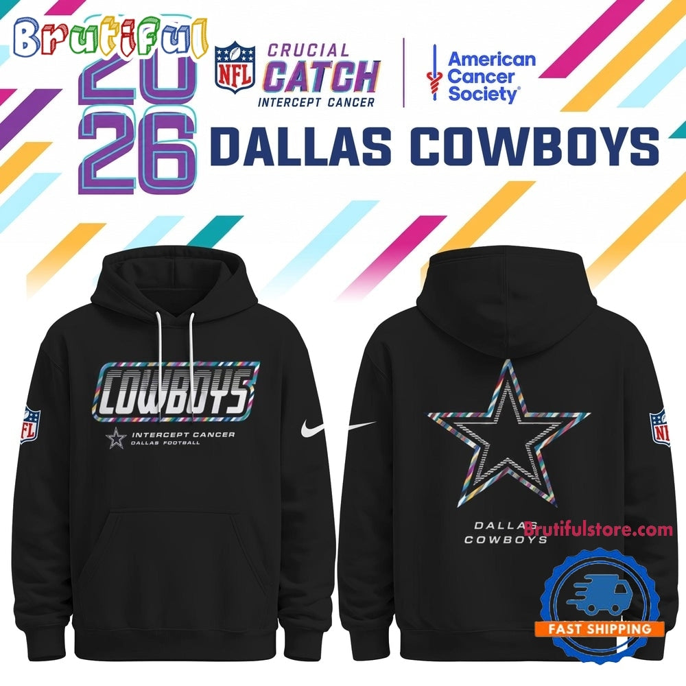 Dallas Cowboys NFL Crucial Catch 2026 Limited Edition Black Hoodie Shirt