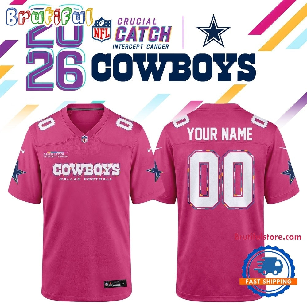 Dallas Cowboys NFL Crucial Catch 2026 Pink Limited Edition Football Jersey