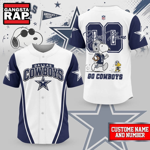 Dallas Cowboys NFL Snoopy Ultimate Game Day Personalized Jersey Shirt