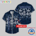 Dallas Cowboys Night Flower Pattern Personalized Name Hawaii Shirt