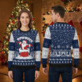 Dallas Cowboys Santa Chimney Snowflake Ugly Christmas Sweater