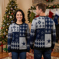 Dallas Cowboys Star Snowflake And Christmas Tree Ugly Christmas Sweater