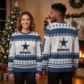 Dallas Cowboys Star Snowflake Knit Ugly Christmas Sweater