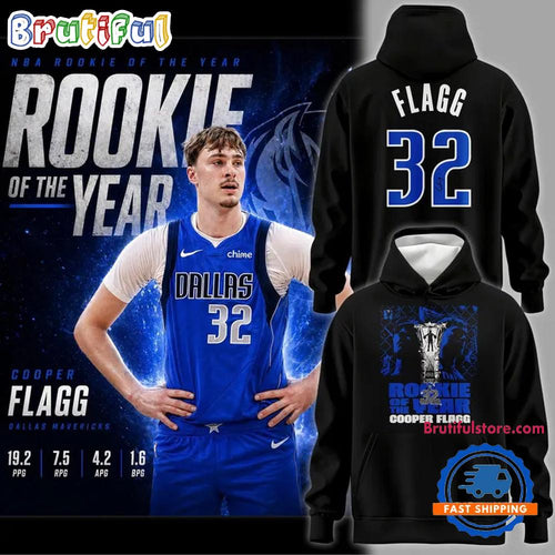 Dallas Mavericks Cooper Flagg 2025-2026 Rookie Of The Year Hoodie T-Shirt