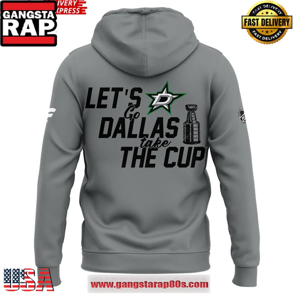 Dallas Stars 2025 Stanley Cup Playoffs Grey Unisex Hoodie