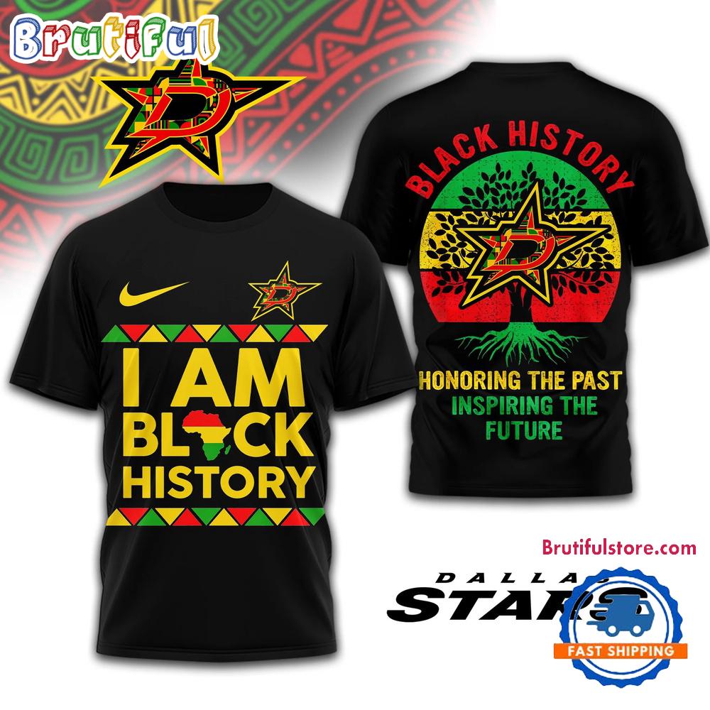 Dallas Stars 2026 NHL Black History Limited Edition 3D Shirt Hoodie T-Shirt