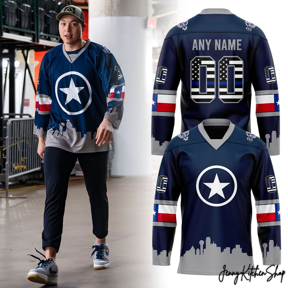 Dallas Stars Robo’s Dallas Police Jersey