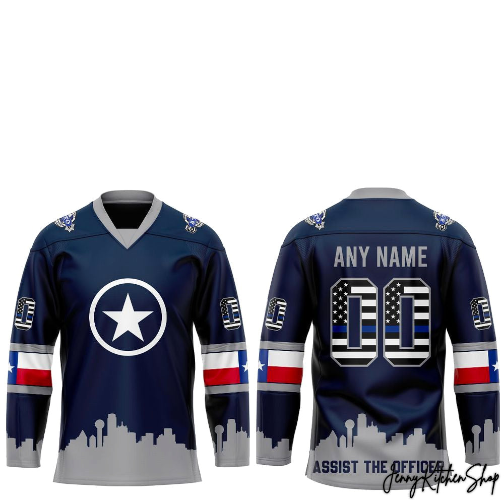 Dallas Stars Robo’s Dallas Police Jersey