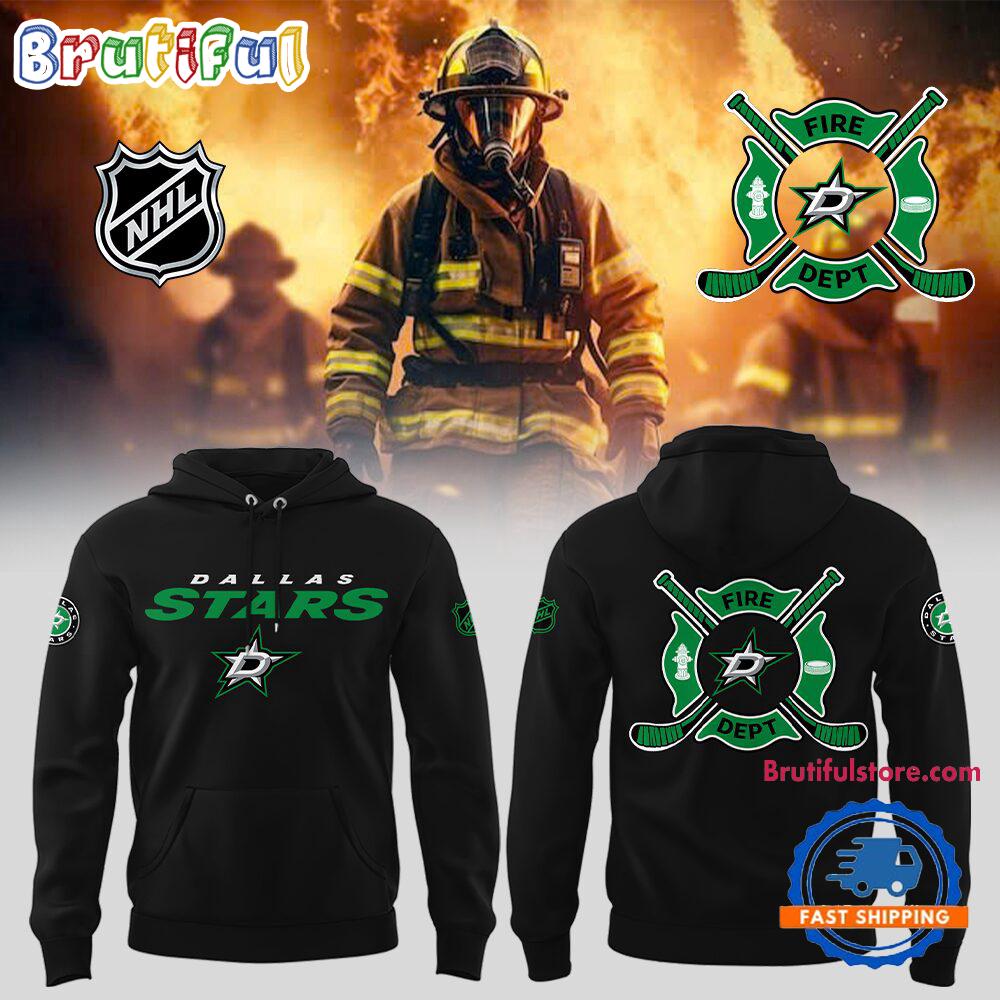 Dallas Stars x Firefighter Appreciation Night Hoodie T-Shirt
