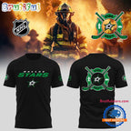 Dallas Stars x Firefighter Appreciation Night Hoodie T-Shirt