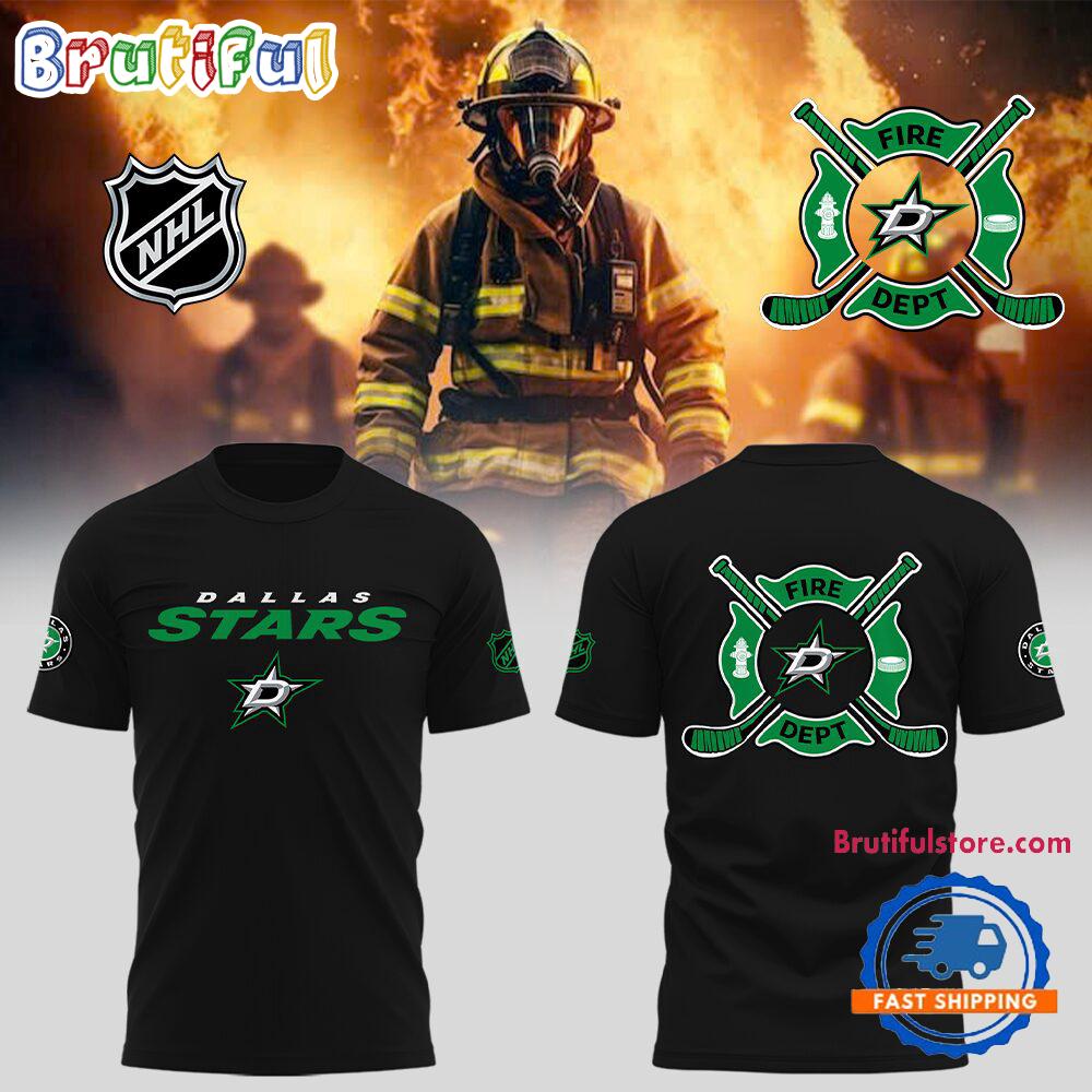 Dallas Stars x Firefighter Appreciation Night Hoodie T-Shirt