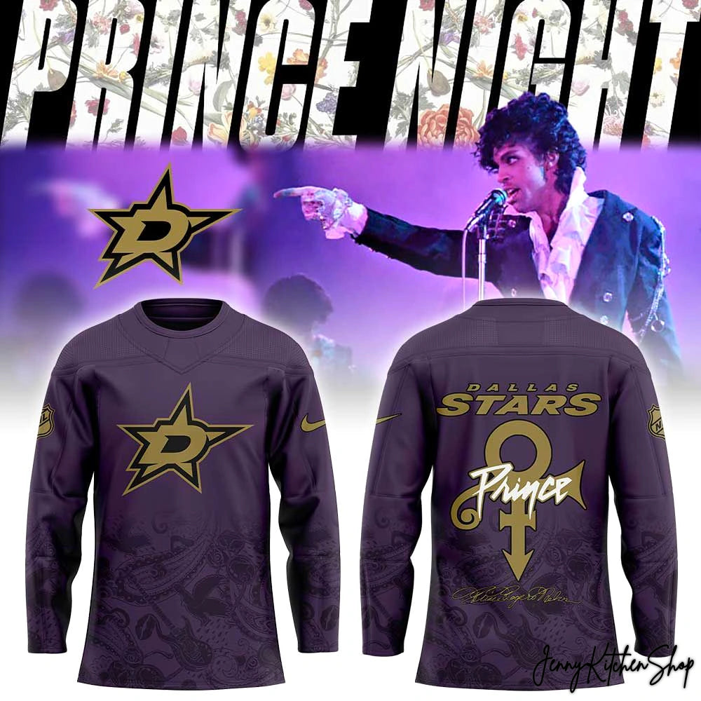 Dallas Stars x Prince Rogers Nelson Night 2026 Hockey Jersey