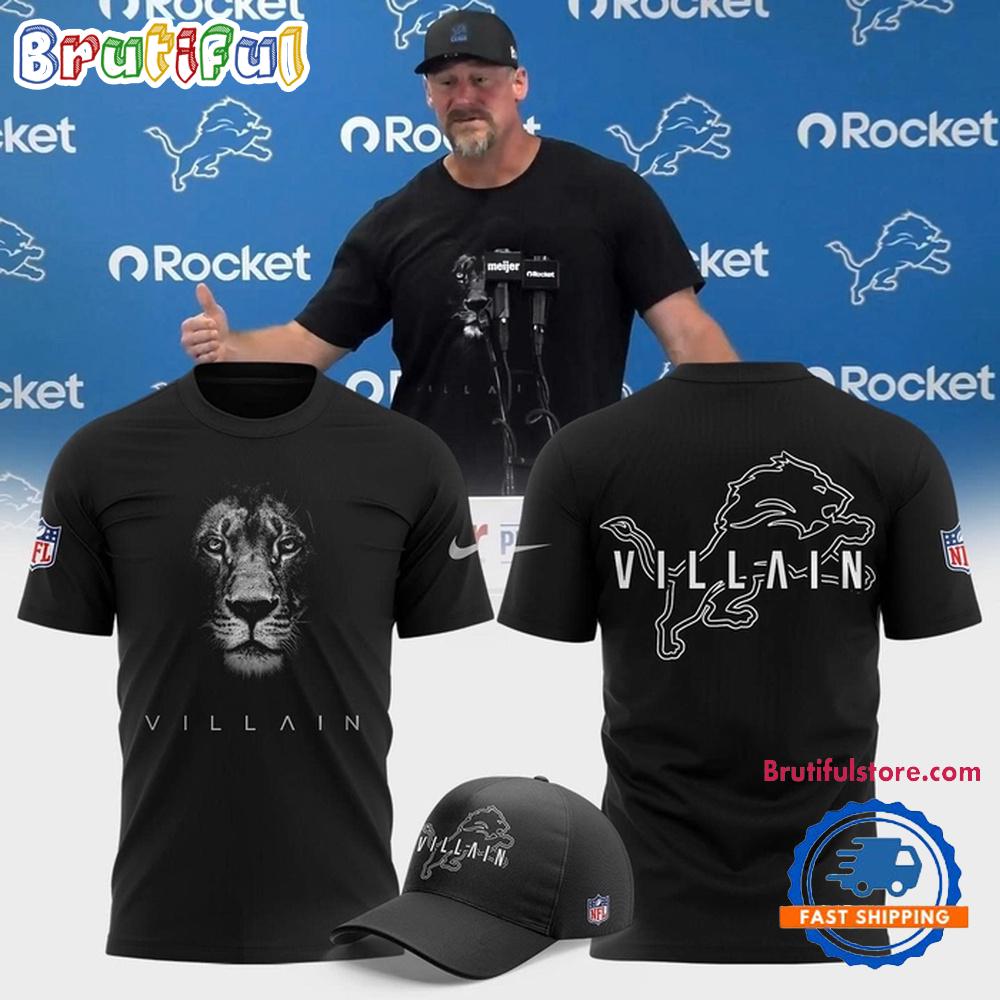 Dan Campbell Detroit Lions Villain 2025 3D Shirt