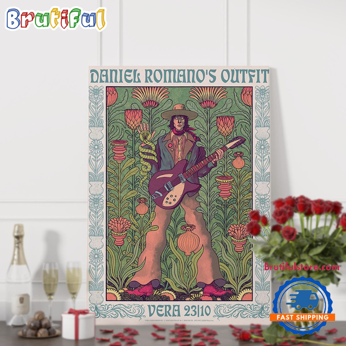 Daniel Romano’s Outfit At Vera In Groningen Netherlands On Oct 23 2024 Tour Poster Canvas Art