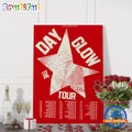 Day Glow North American The Tour 2024 Poster Canvas Art