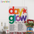 Day Glow The Tour 2024 US Poster Canvas Art