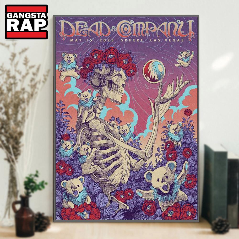Dead & Company Sphere Las Vegas, NV May 15 2025 Tour Poster Canvas Art