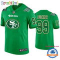 Deforest Buckner San Francisco 49ers #99 Jersey St. Patricks Day Kelly Green Lucky Football Jersey