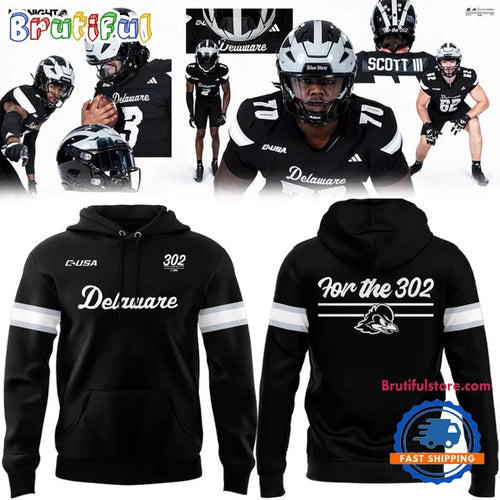Delaware Fightin’ Blue Hens Football Midnight Collection Uniform 2025 Hoodie Shirt