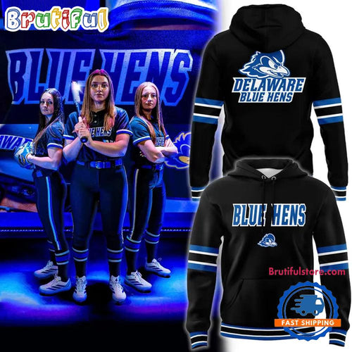 Delaware Fightin Blue Hens Softball Stealth Black Uniform 2026 Limited Edition Hoodie T-Shirt