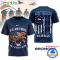 Denver Broncos 2026 NFL Air Force Veteran Special New 3D Shirt