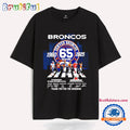 Denver Broncos 65 Seasons 1960 2025 Thank Your Signature T Shirt