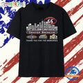 Denver Broncos 65th Anniversary Skyline Signatures Football T Shirt