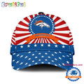 Denver Broncos American Flag Pattern Independence Day Baseball Cap