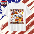 Denver Broncos Football Autumn Fall Leaves Graphic T Shirt