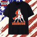 Denver Broncos Mascot Logo NFL Football T Shirt