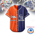 Denver Broncos Mix Colorado Rockies Sporty New Design Baseball Jersey