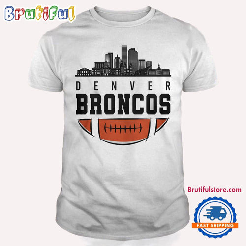 Denver Broncos NFL 2025 City Skyline T Shirt
