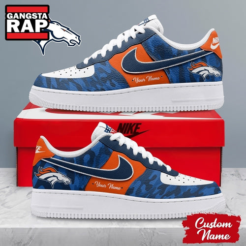 Denver Broncos NFL End Zone Energy Custom Air Force 1 Shoes Sneaker