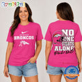 Denver Broncos NFL No One Fight Alone Pink Out T Shirt