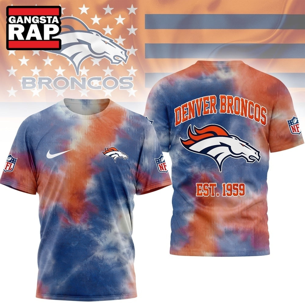 Denver Broncos NFL Sunday Legends Tie Dye 3D Shirt, Football New Design Shirt