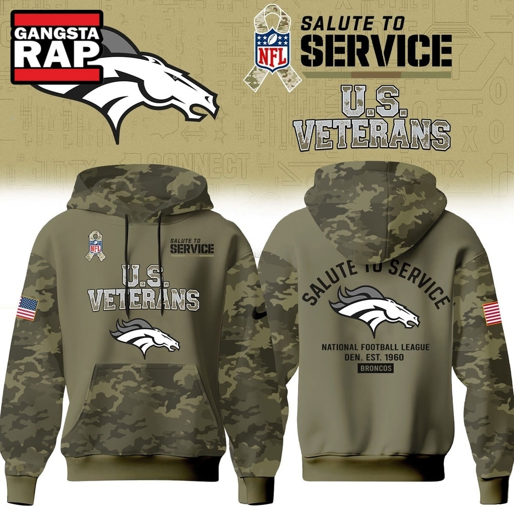 Denver Broncos NFL US Veterans Salute To Service 2026 Hoodie Shirt, Football New Design Shirt