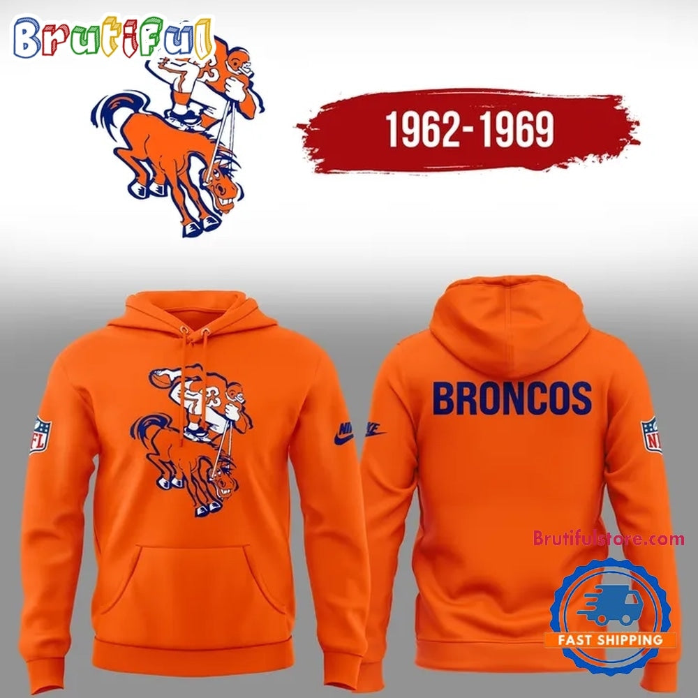 Denver Broncos Throwback 1962 Limited Edition Hoodie Shirt