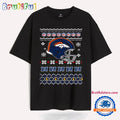 Denver Broncos Football Logo Team Helmet Merry Chritmas 2024 T Shirt