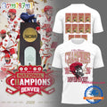 Denver Pioneers 2026 NCAA Frozen Four Men’s Ice Hockey National Champions Helmet White T Shirt