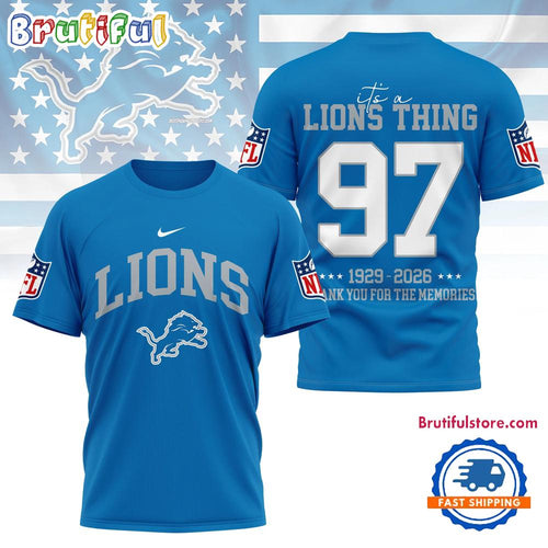 Detroit Lions 2026 NFL Legacy Limited Edition 3D Shirt