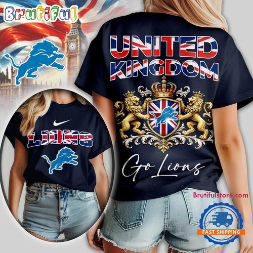Detroit Lions 2026 NFL United Kingdom Unisex 3D Shirt