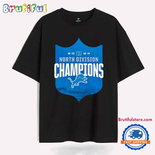 Detroit Lions Back To Back 2024 North Division Champions T Shirt
