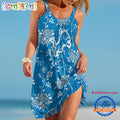 Detroit Lions Flower Women’s Summer Beach Sling Dress